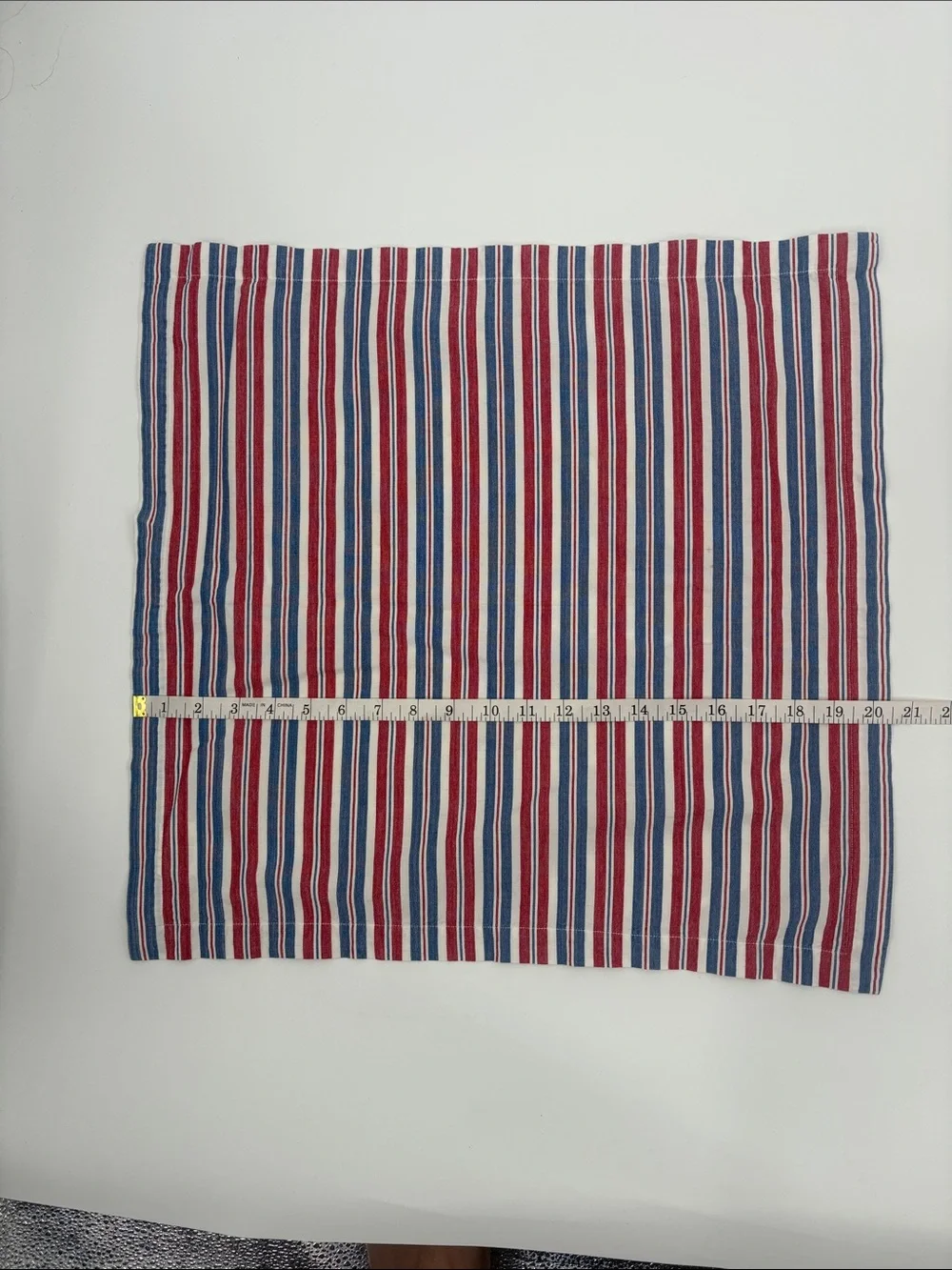 Crate&Barrel Red, Blue & White Striped Sausalito Placemat